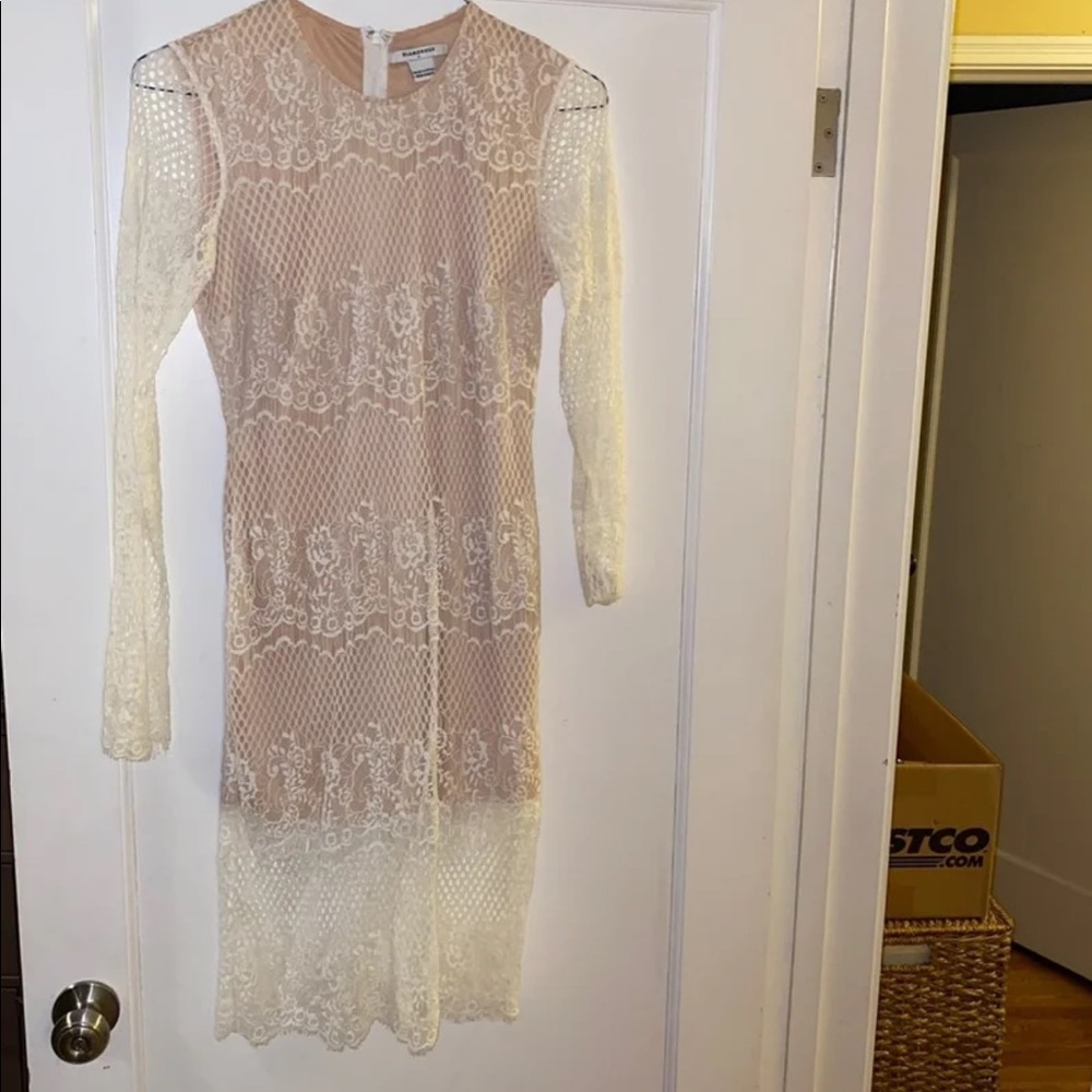 Nordstrom GLAMOROUS white lace dress